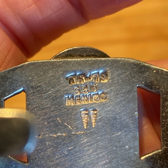 🎉 STERLING SILVER BLUE LAPIS WITH GOLDEN FLECKS CUFF BRACELET ‼️ - Picture 5 of 12